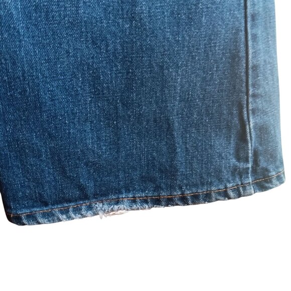 Vintage 1970's 36x30 Jeans Levis 646 0217 Denim Bellbottom Orange Tab Talon 42 - Picture 9 of 16